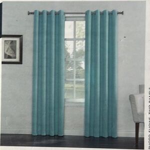 NWT Sun zero curtains, complete blackout 84 inch aqua